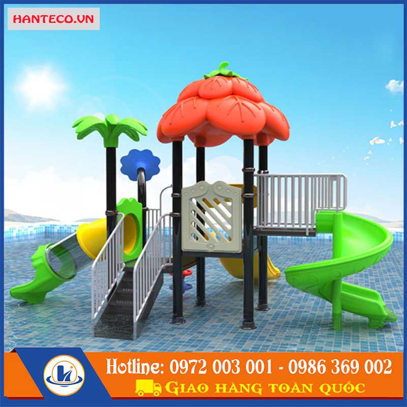 Cầu trượt lá đỏ 3 làn HCT10