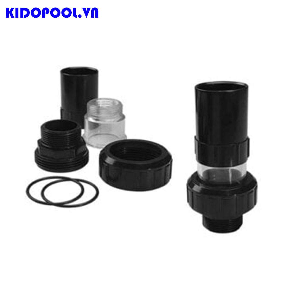 Rắc co 1,5 đường xả van bình lọc kèm ống trong suốt quan sát - Code 89280101