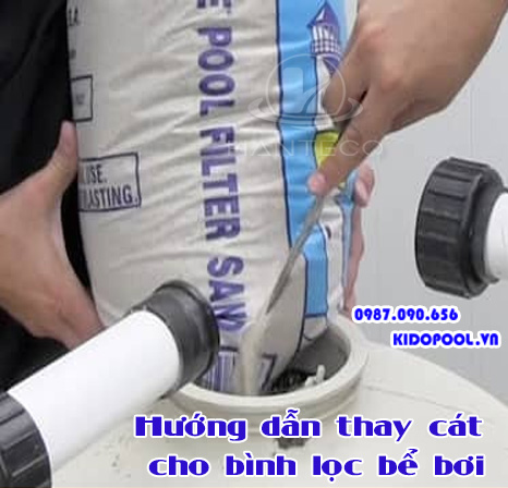 Hướng dẫn đầy đủ quy trình thay cát lọc cho hồ bơi