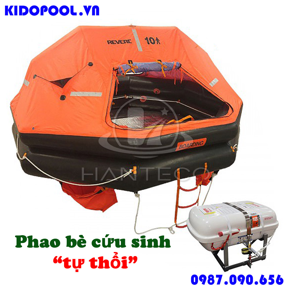 Phao cứu sinh tự thổi - Phao bè cứu sinh tự thổi là gì? giá có đắt không?