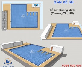 5 tháng biến vườn cây cảnh thành hồ bơi kinh doanh tại Thường Tín - Hà Nội