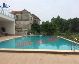 Hoàn thiện cung cấp, lắp đặt thiết bị và xử lý nước tại bể bơi gia đình Cô Bảo - Sóc Sơn