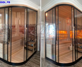 Hoàn thiện dự án phòng xông, bể jacuzzi cô Thuỷ - Bắc Ninh