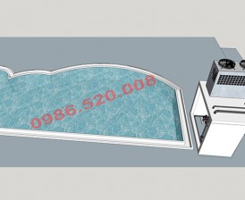 Hoàn thiện dự án bể bơi gia đình anh Tuấn Anh - Nội Bài